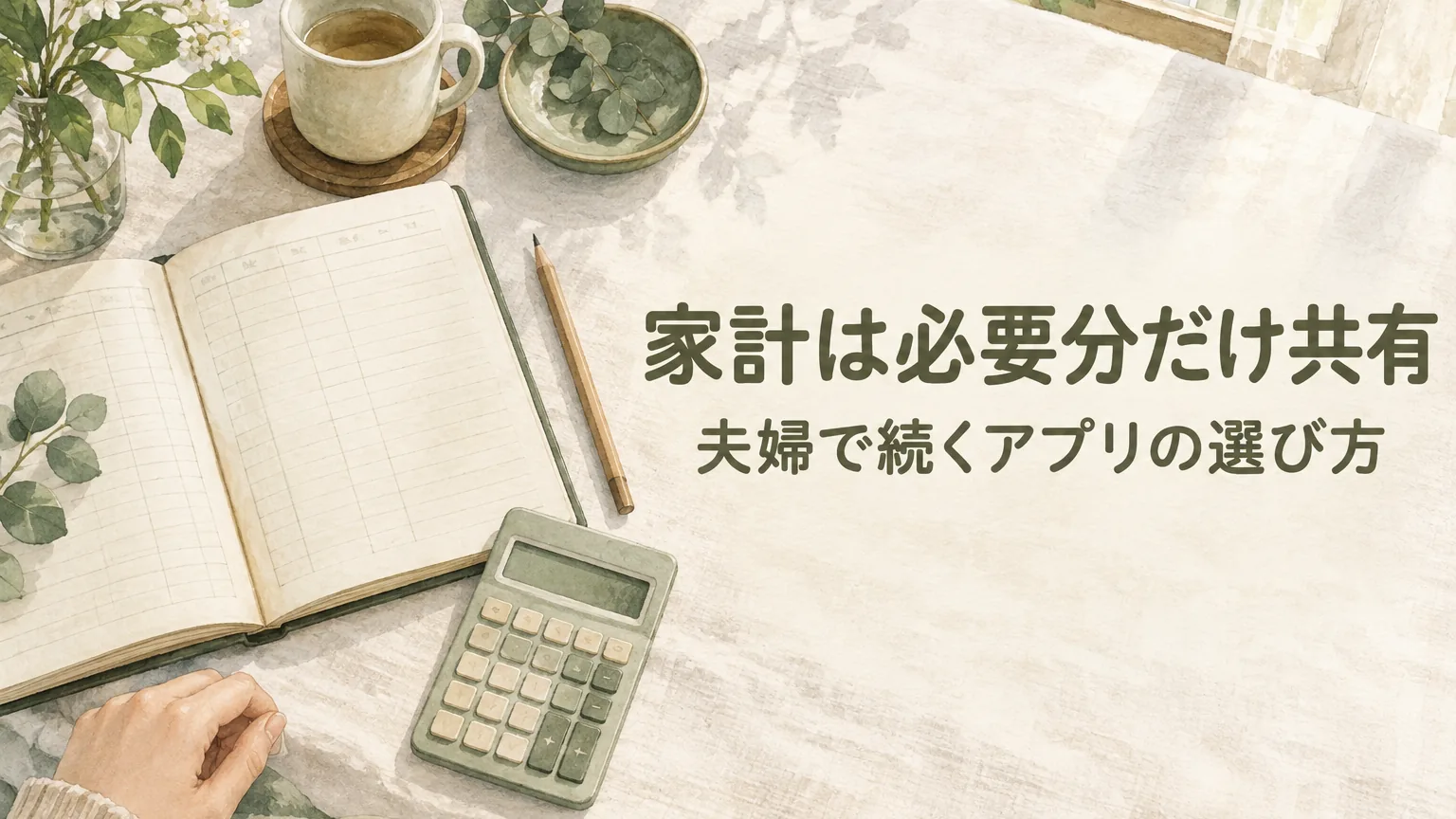 家計簿を夫婦で共有するアプリの選び方|続く3分チェックのアイキャッチ
