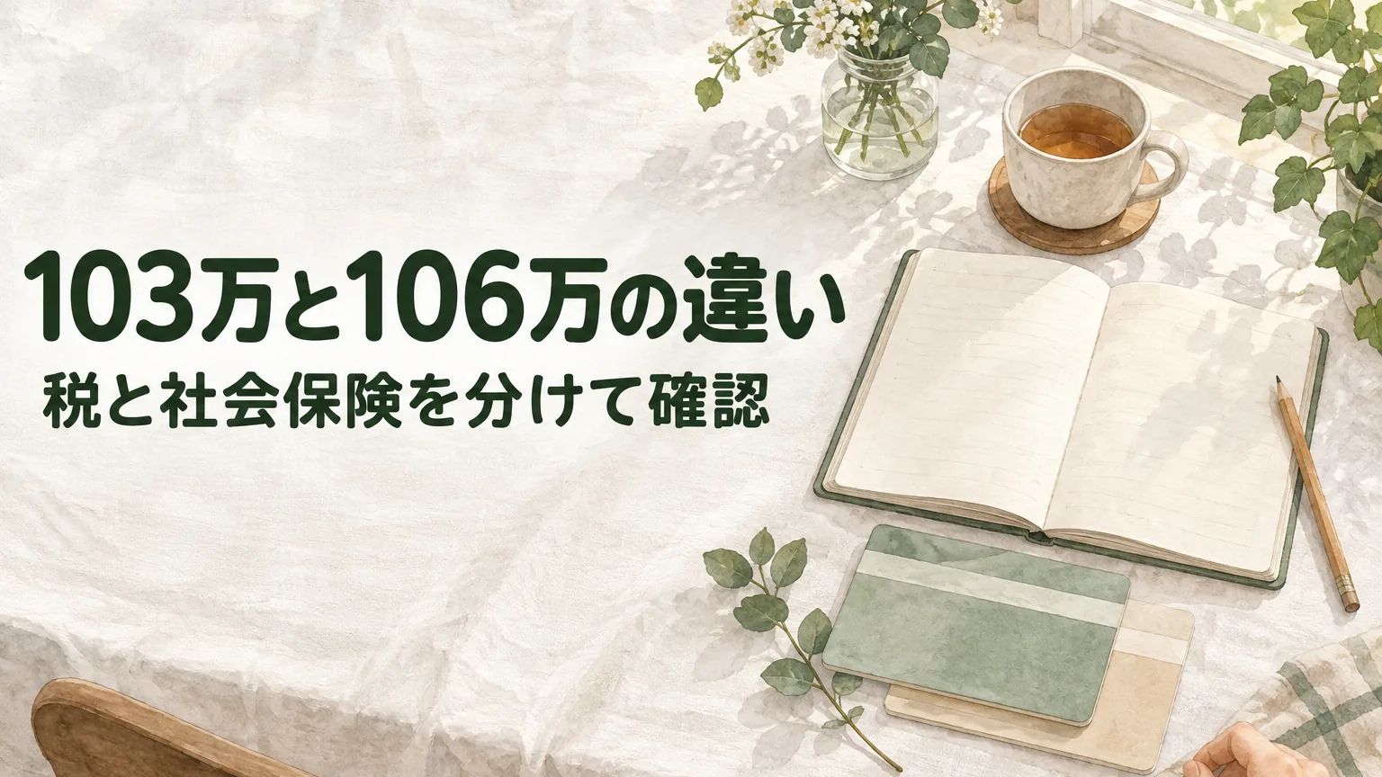 扶養103万と106万の違い|パート主婦の確認順のアイキャッチ