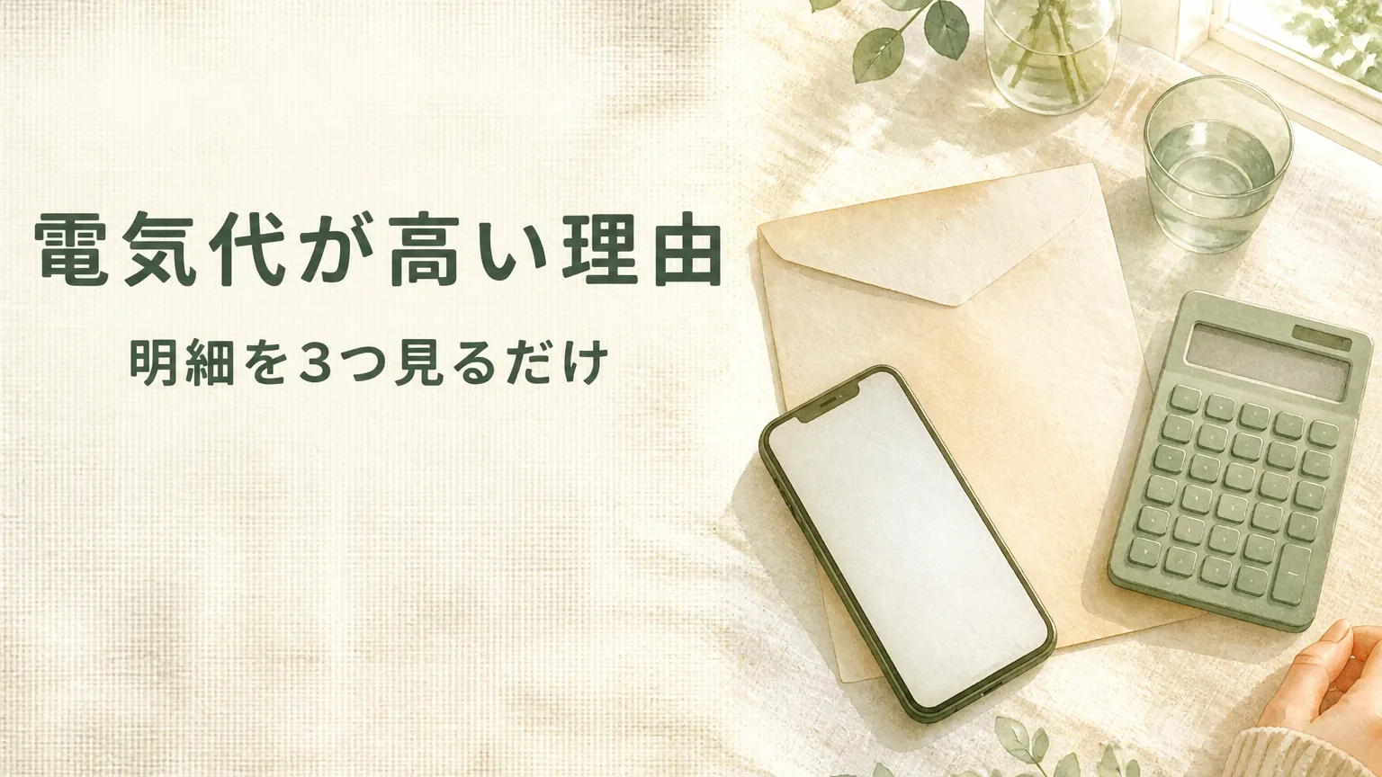 電気代が高いのはなぜ?明細で原因を確かめる順番のアイキャッチ