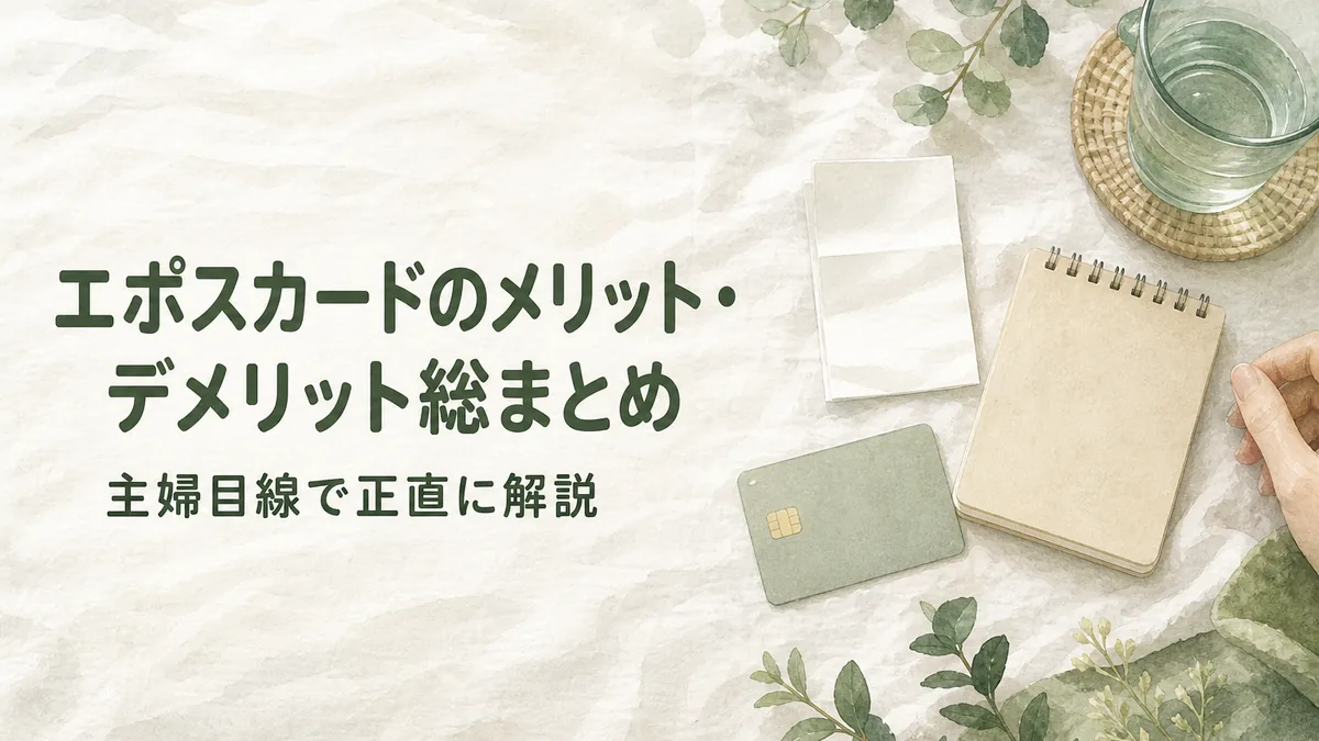 エポスカードの申し込みを検討する主婦のイメージ