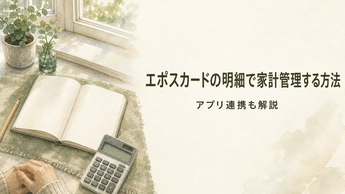 エポスカードの明細確認で家計管理する方法のアイキャッチ