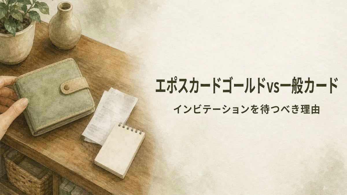 エポスゴールドの年会費は無料?条件と招待を解説のアイキャッチ