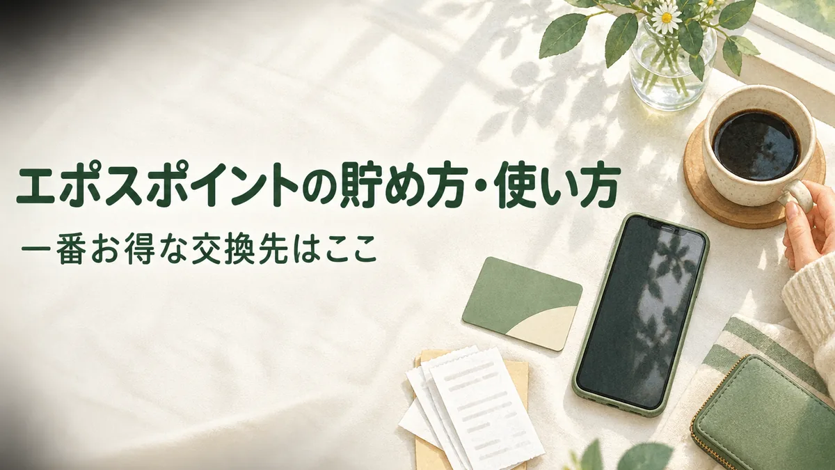 エポスポイントの貯め方・使い方【一番お得な交換先はここ】のアイキャッチ