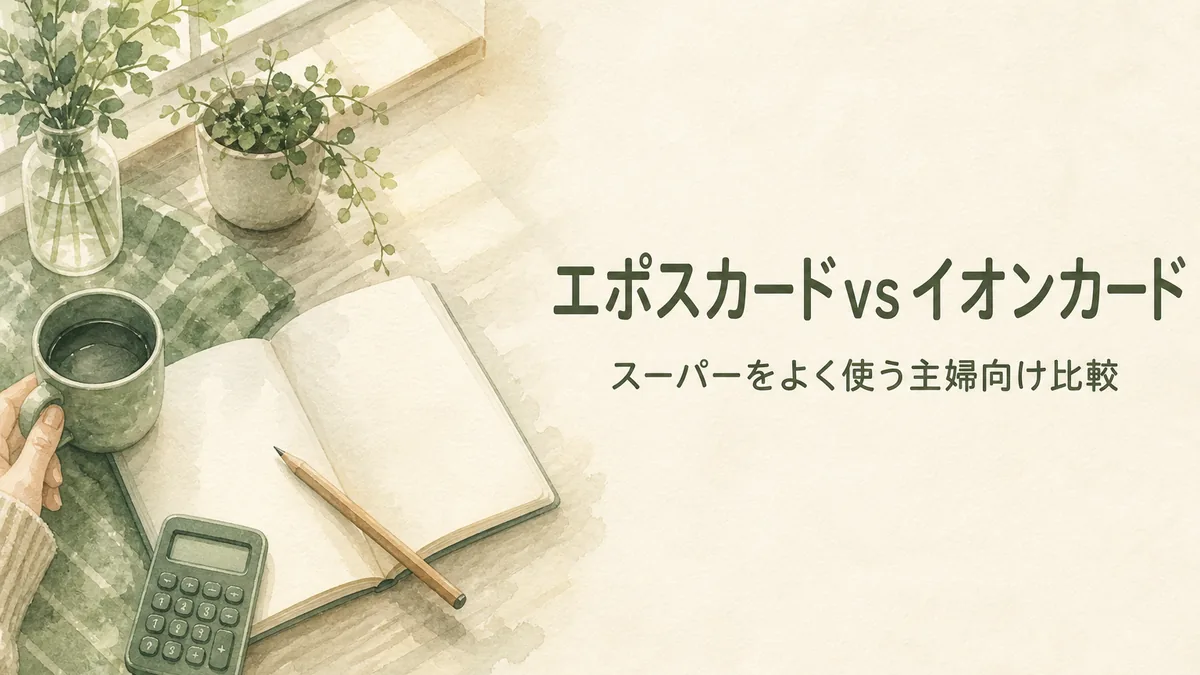 エポスカードvsイオンカード、スーパーをよく使う主婦向け比較のアイキャッチ