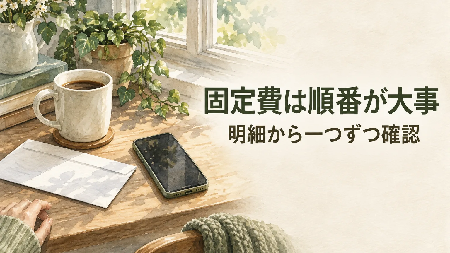 固定費の見直し方|忙しい家庭の確認順と続くコツのアイキャッチ
