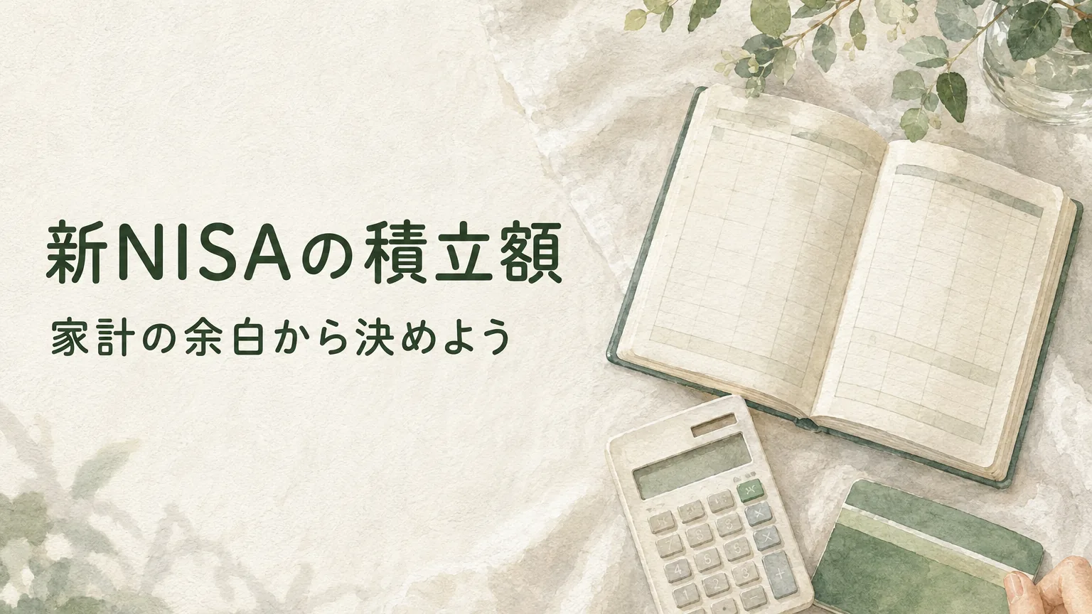 新NISAは毎月いくら?無理なく決める3つの数字のアイキャッチ