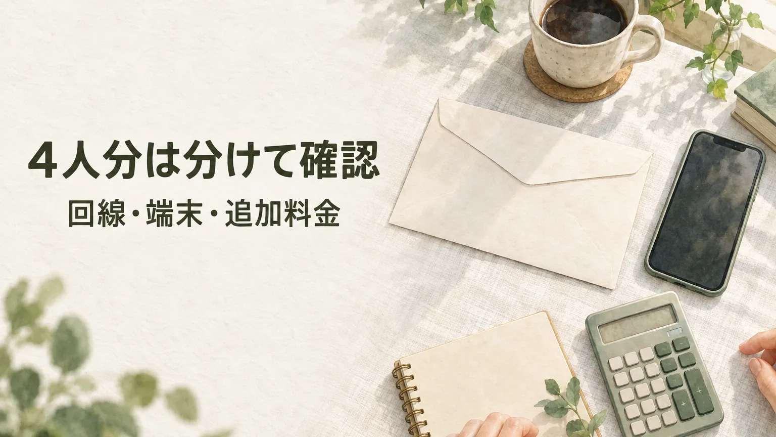 スマホ代が高い原因は?家族で見直す順番のアイキャッチ